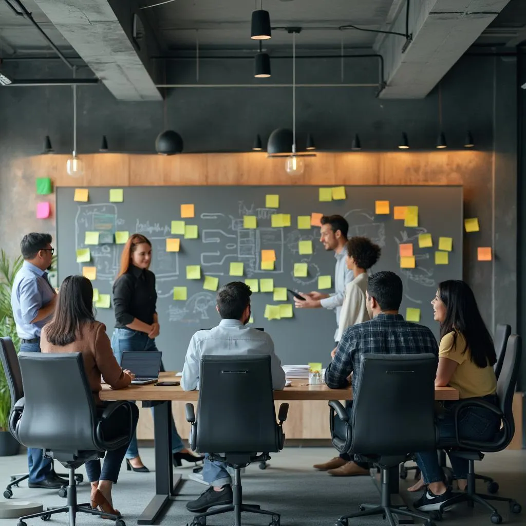 Equipo de ConsultArg en una sesión de brainstorming.
